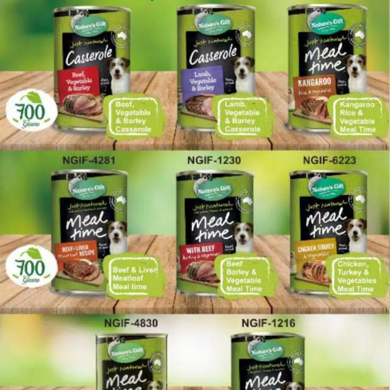 Natures Gift Wet Can 700gr / Makanan Anjing Nature Gift Kaleng 700gr