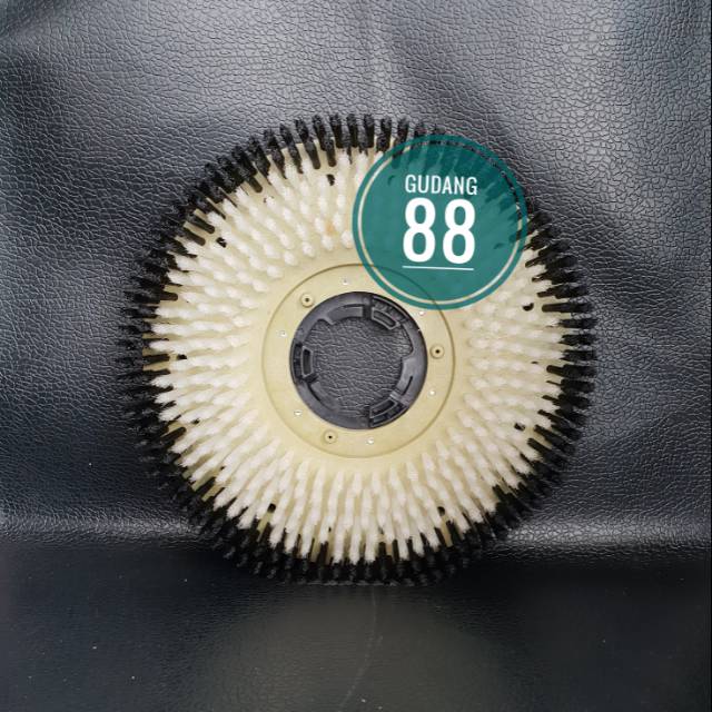 Sikat Mesin Polisher Soft Brush 17Inch Ring Plastik Untuk Sikat Karpet