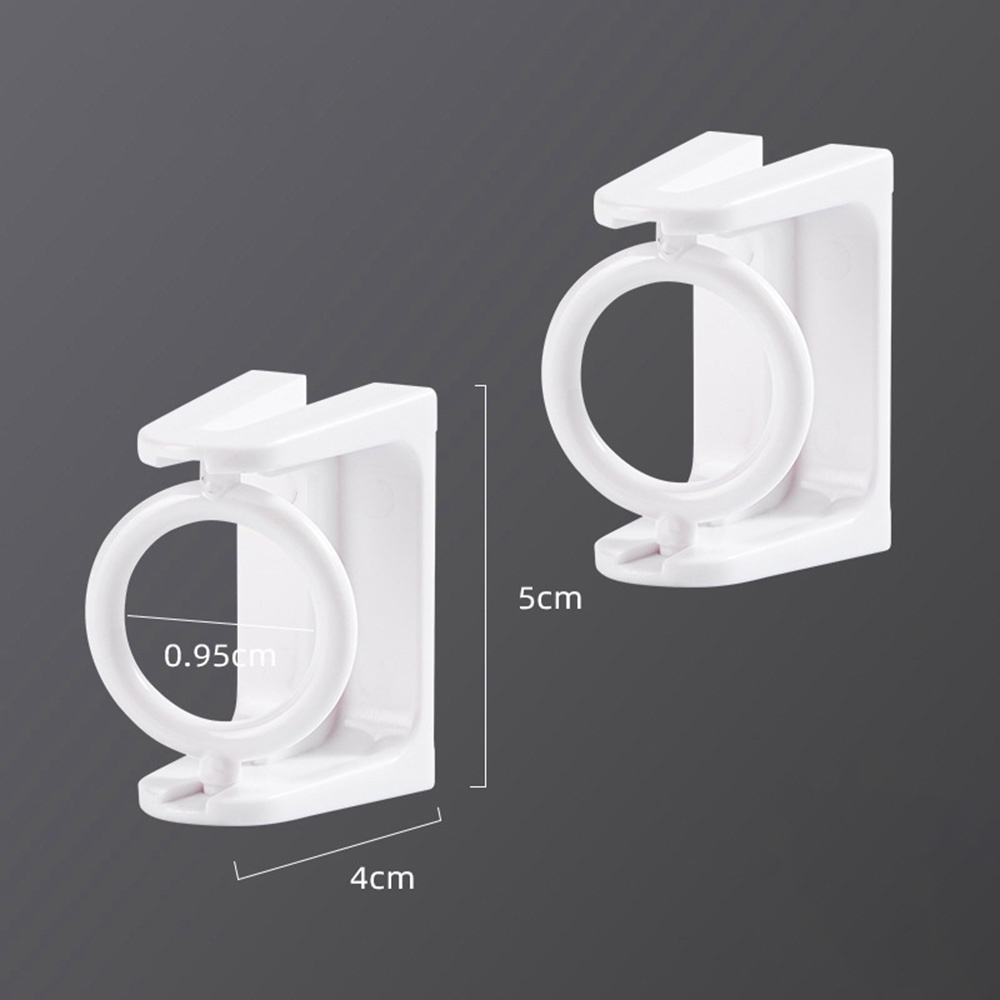 【COD Tangding】2 Pcs Ring Bracket Holder Tirai Shower Universal Rotasi 360 Derajat