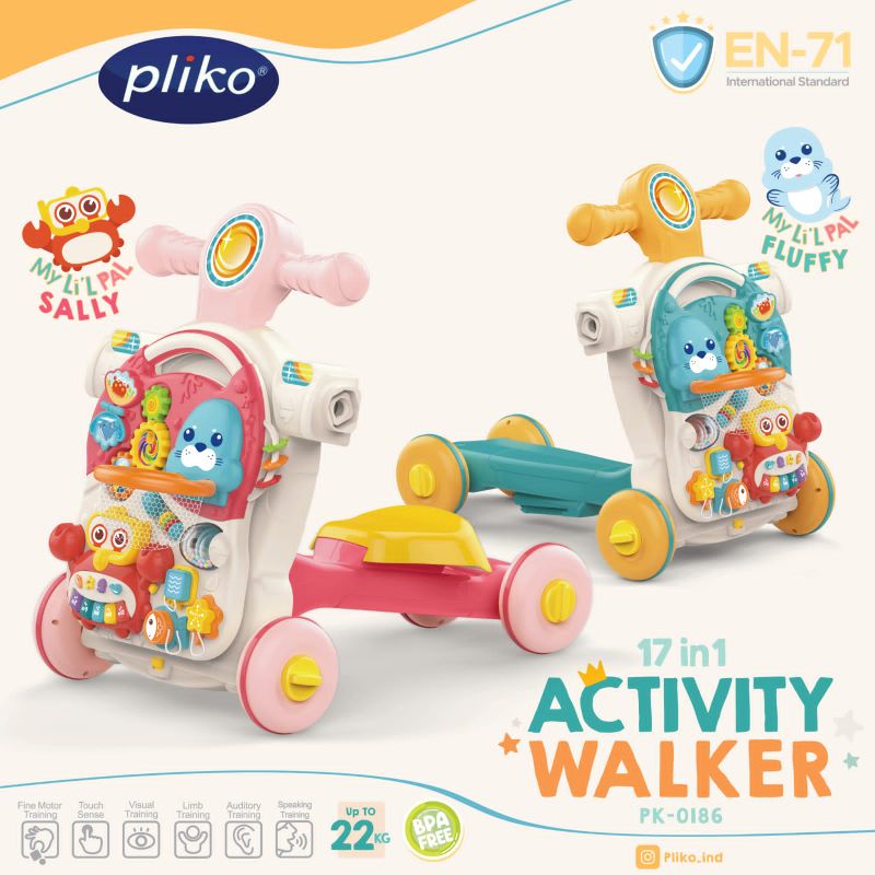 Makassar - Activity Walker Pliko PK-0186 17in1 Alat Bantu Jalan Anak