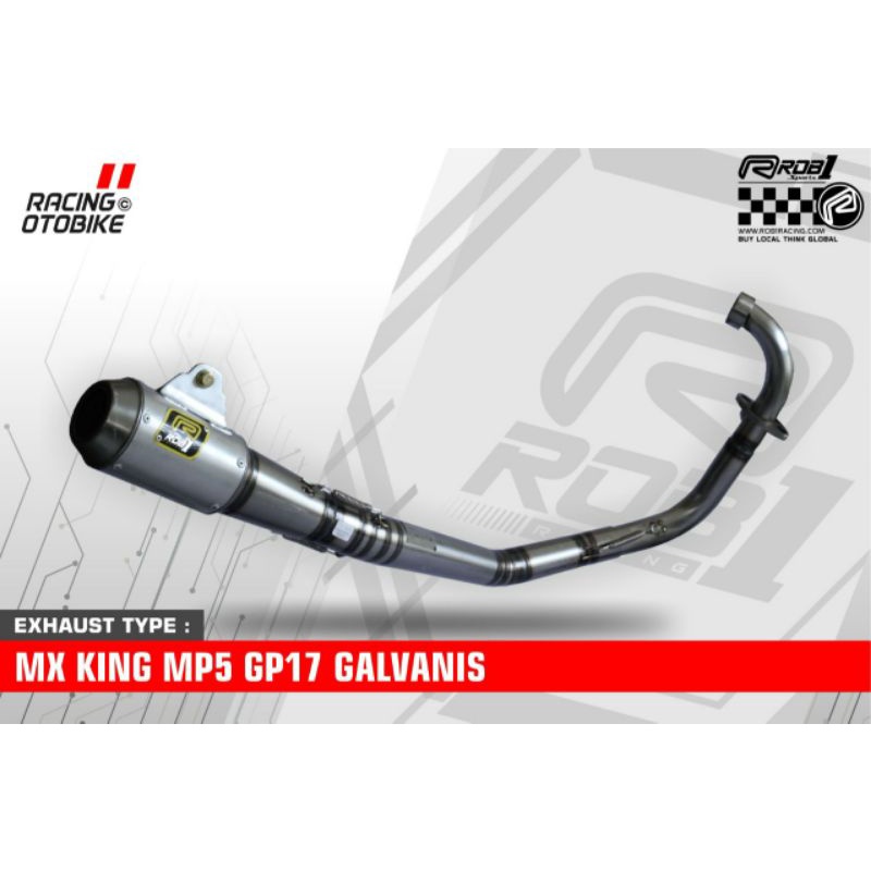 Knalpot Rob1 Original Mx King GP17 Galvanis Original Racing Jogja juraganknalpotjogja
