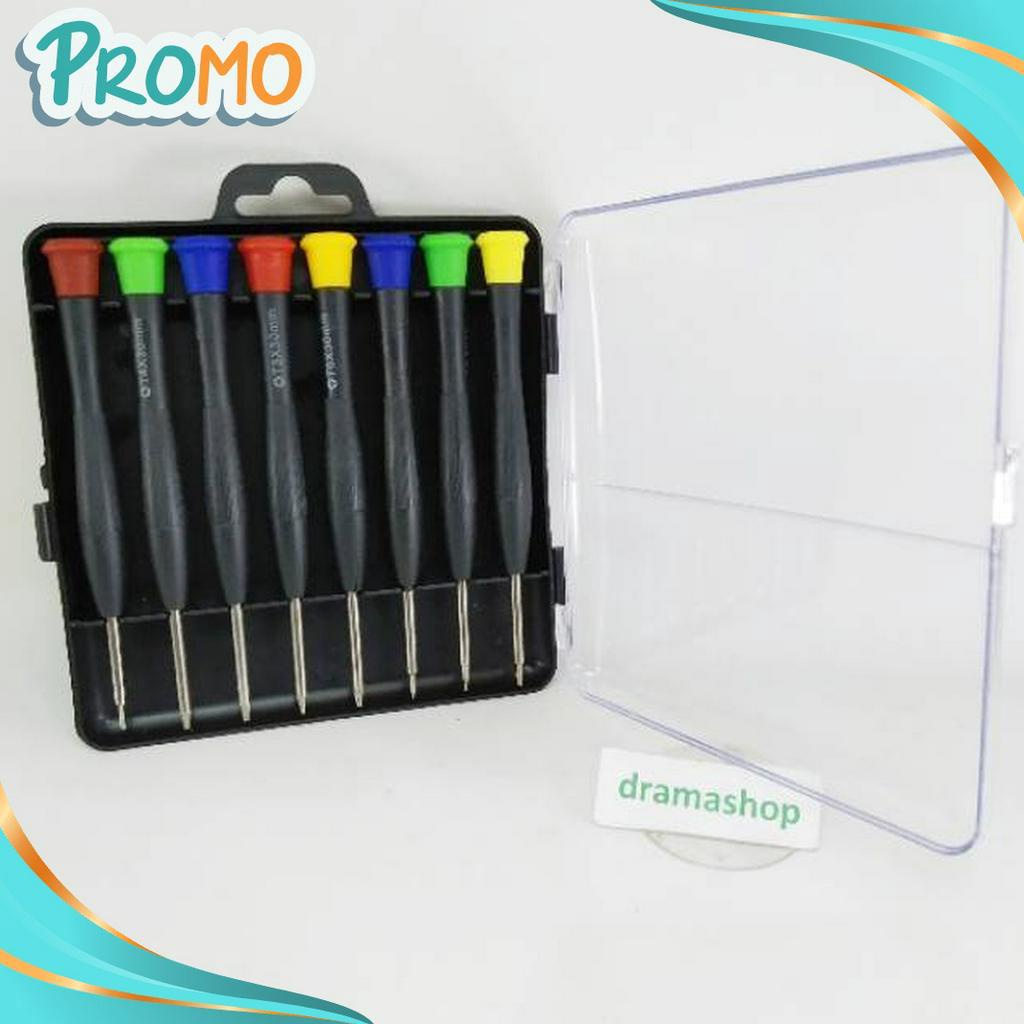 FASH SALE Obeng jam set Precision Screwdriver set 8pcs