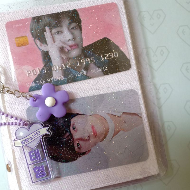 

Photocard Binder Case ONLY Album Holder Purple Violet Kpop Import Korea