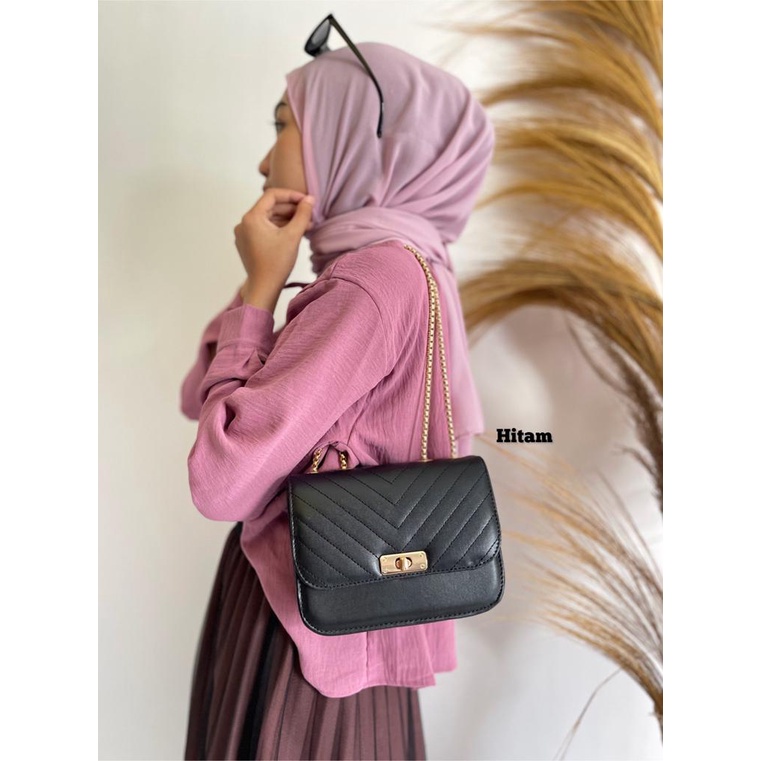 TAS SELEMPANG WANITA BORDIR SALLY/ TAS SIAP KIRIM