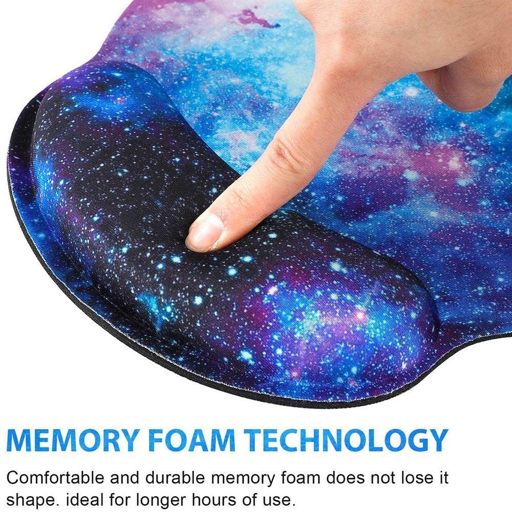 Populer Wrist Rest Mouse Pad Rumah Kantor Silikon Non Slip Gaming Ergonomis