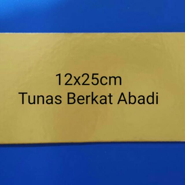 Tatakan kue Gold 12 x 25 cm / Greyboard 12 x 25 cm / Cake Board @25pcs