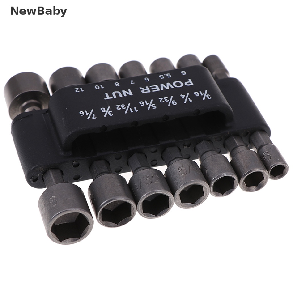 Newset Adapter Socket Power Nut Driver Hex Shank Untuk Bor Elektrik