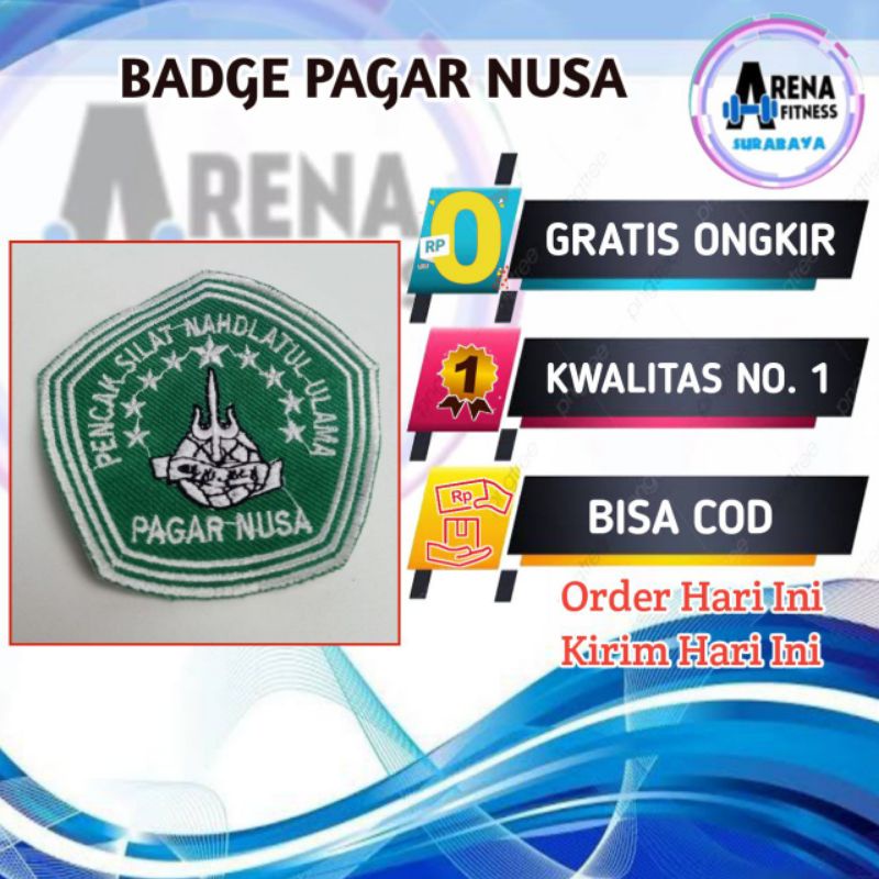 Bet Bordir pagar nusa  /Badge Silat pagar nusa badge beladiri