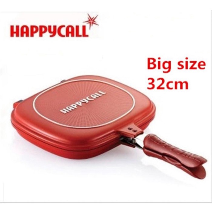 HAPPY CALL 32CM Panci teflon double pan bisa tuk alat panggang grill