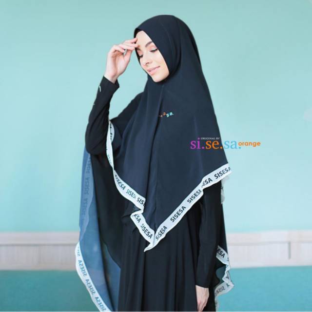 Khimar sss zaenab pl 1x pakai minus garis printing bawaan sisesa dipake pas lebaran aja warna BOOKED