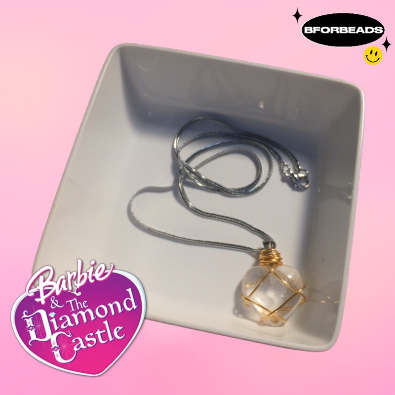 [ready stock] barbie the diamond castle inspired necklace