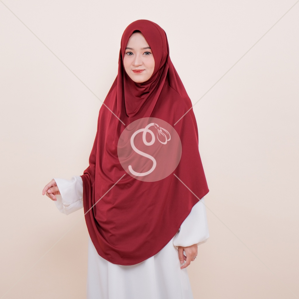 ShalihaFactory - Jilbab Instan Non Pet Jersey Panjang Jumbo Anti Tembem |  Luna Syari