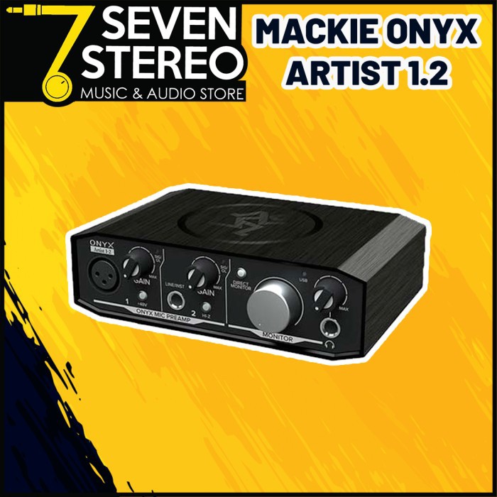 Mackie Onyx Artist 1-2 1.2 2x2 USB Audio Interface Soundcard Recording