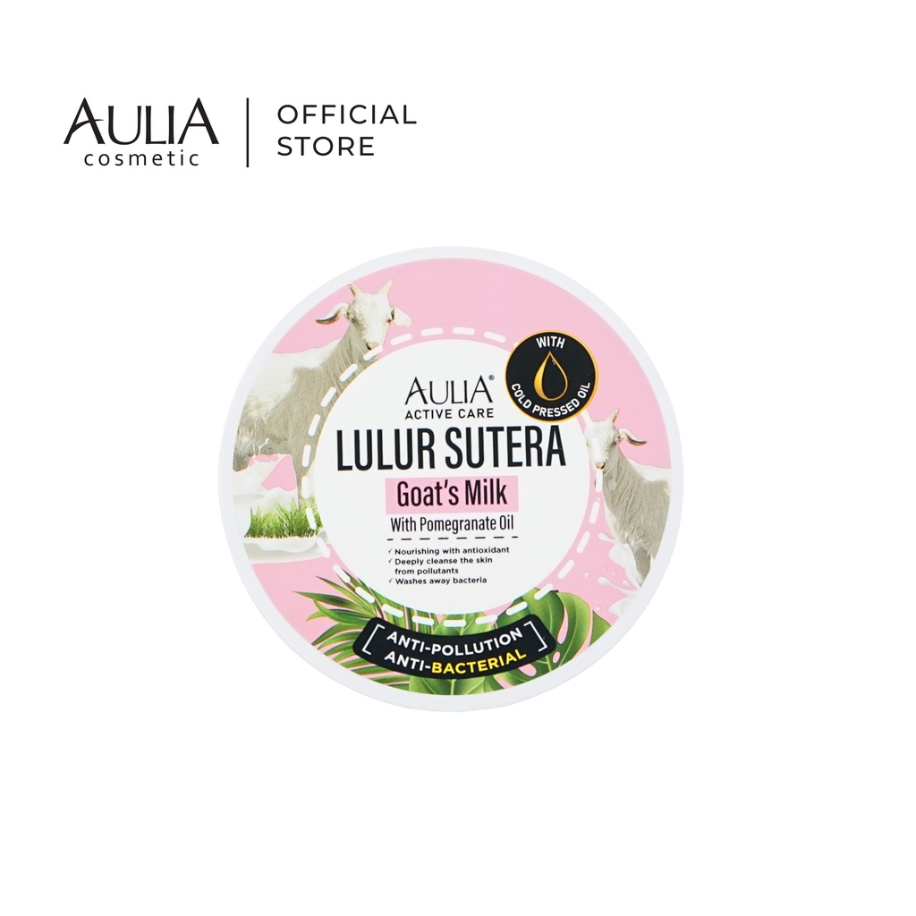 AULIA Lulur Sutera 250gr [ Lulur Mandi with Zaitun oil,Honey,Silk Extract &amp; Vitamin E ]