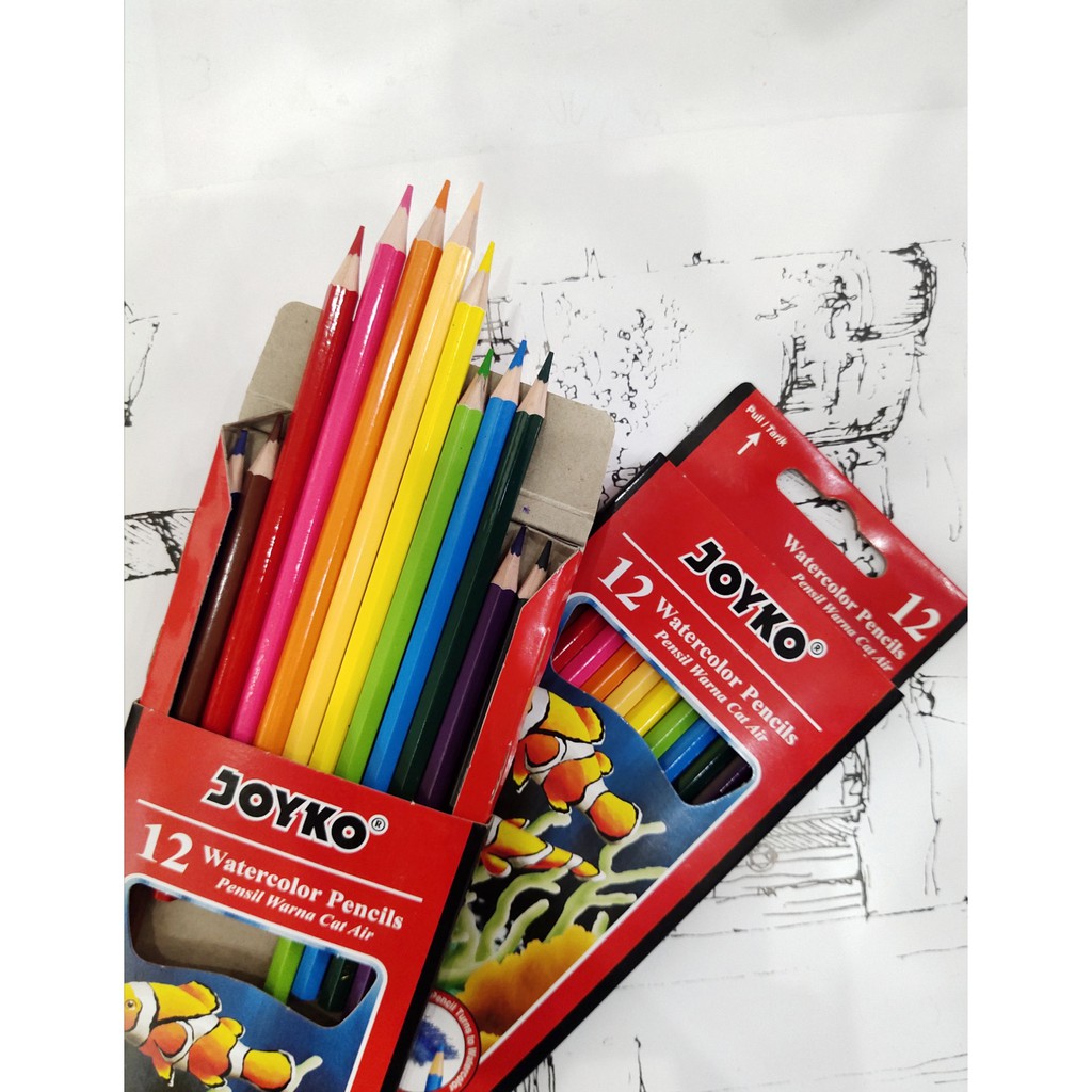 

(SET) PENSIL WARNA JOYKO WCP-110 / PENSIL WARNA JOYKO 12 WARNA WATERCOLOUR
