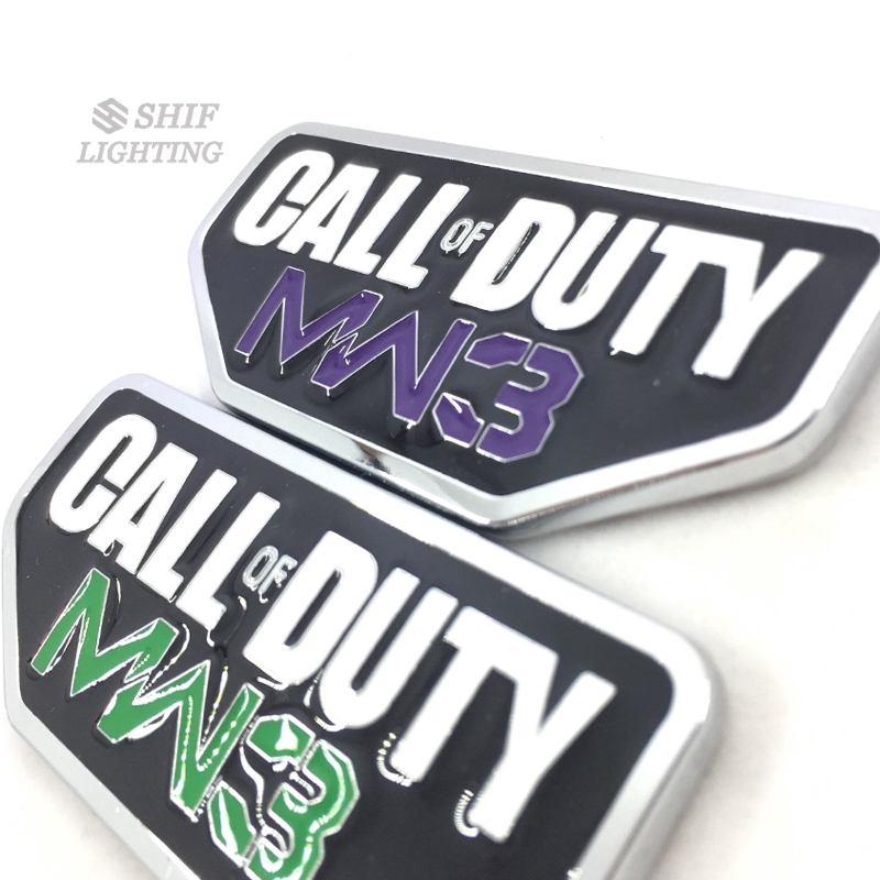 1 x Metal CALL OF DUTY MW3 Logo Car Auto Decorative Emblem Sticker Badge Decal For JEEP