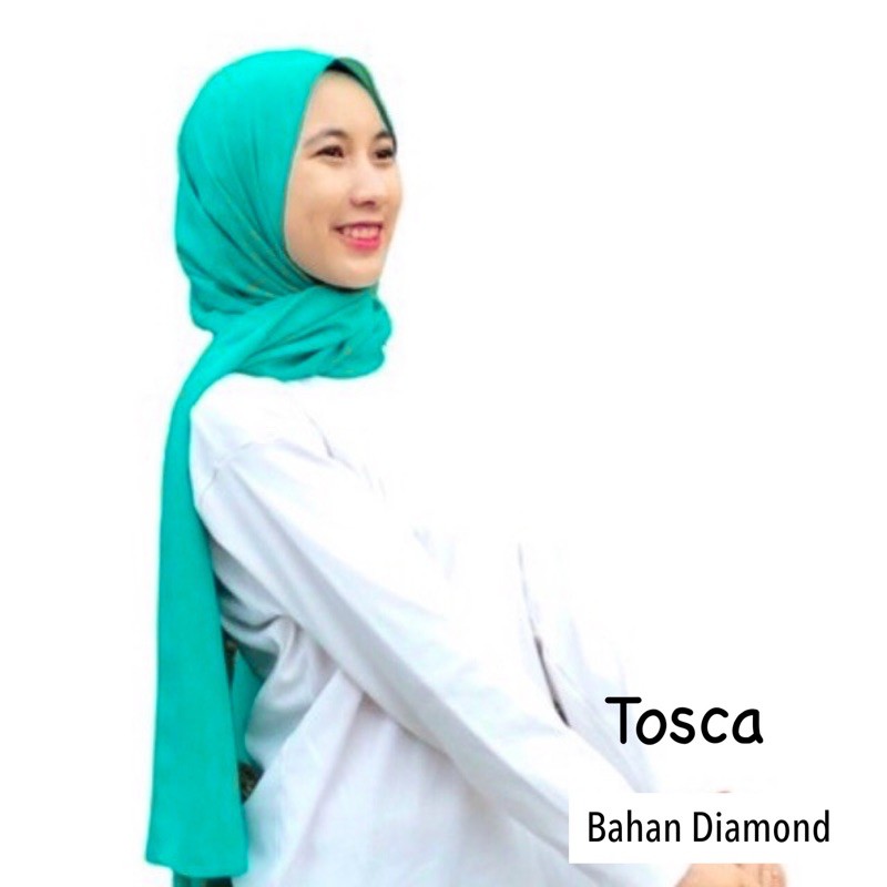 PASHMINA SABYAN  DIAMOND / 180 x 74cm DIAMOND SCRAF / HIJAB / JAHIT TEPI