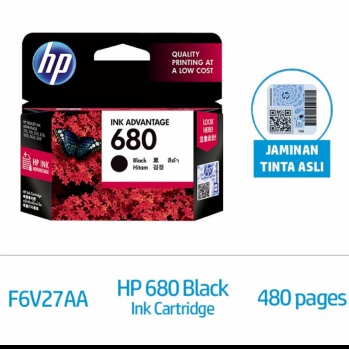 Tinta HP 680 Cartridge HP 680 Black &amp; HP 680 Colour RESMI ORIGINAL HP INDONESIA Tersedia Toko Fisik