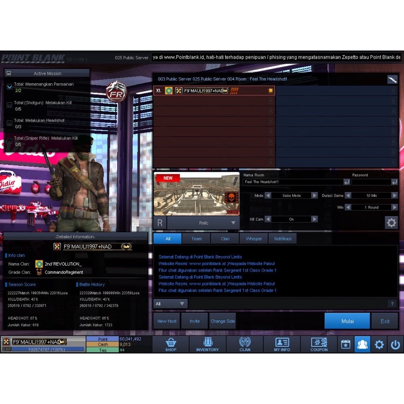 GAME POINTBLANK / BINTANG HERO FC DATPOL
