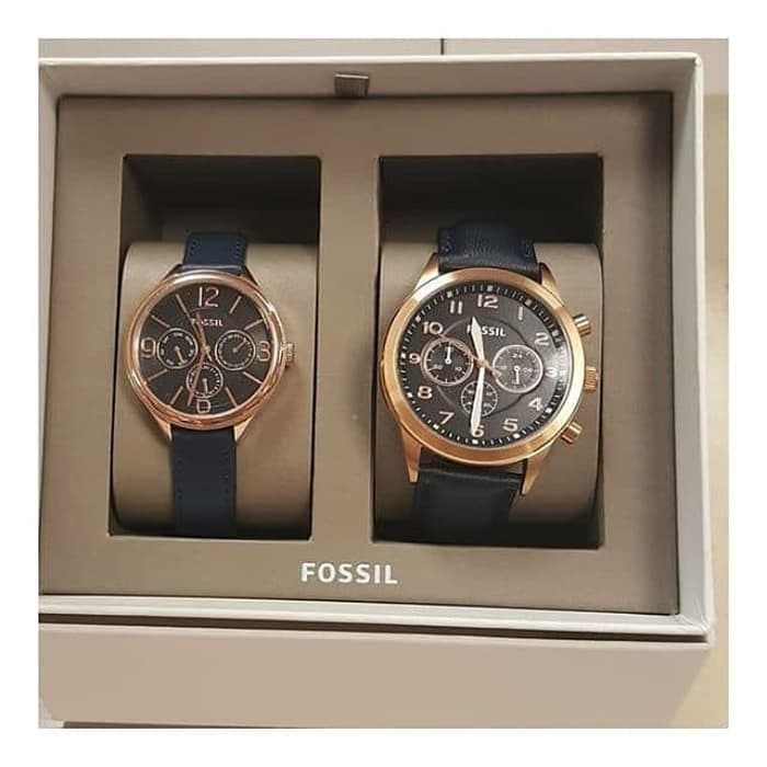 Spesial Jam Tangan Fossil Original Fossil Couple Set Watch Navy Bb Shopee Indonesia