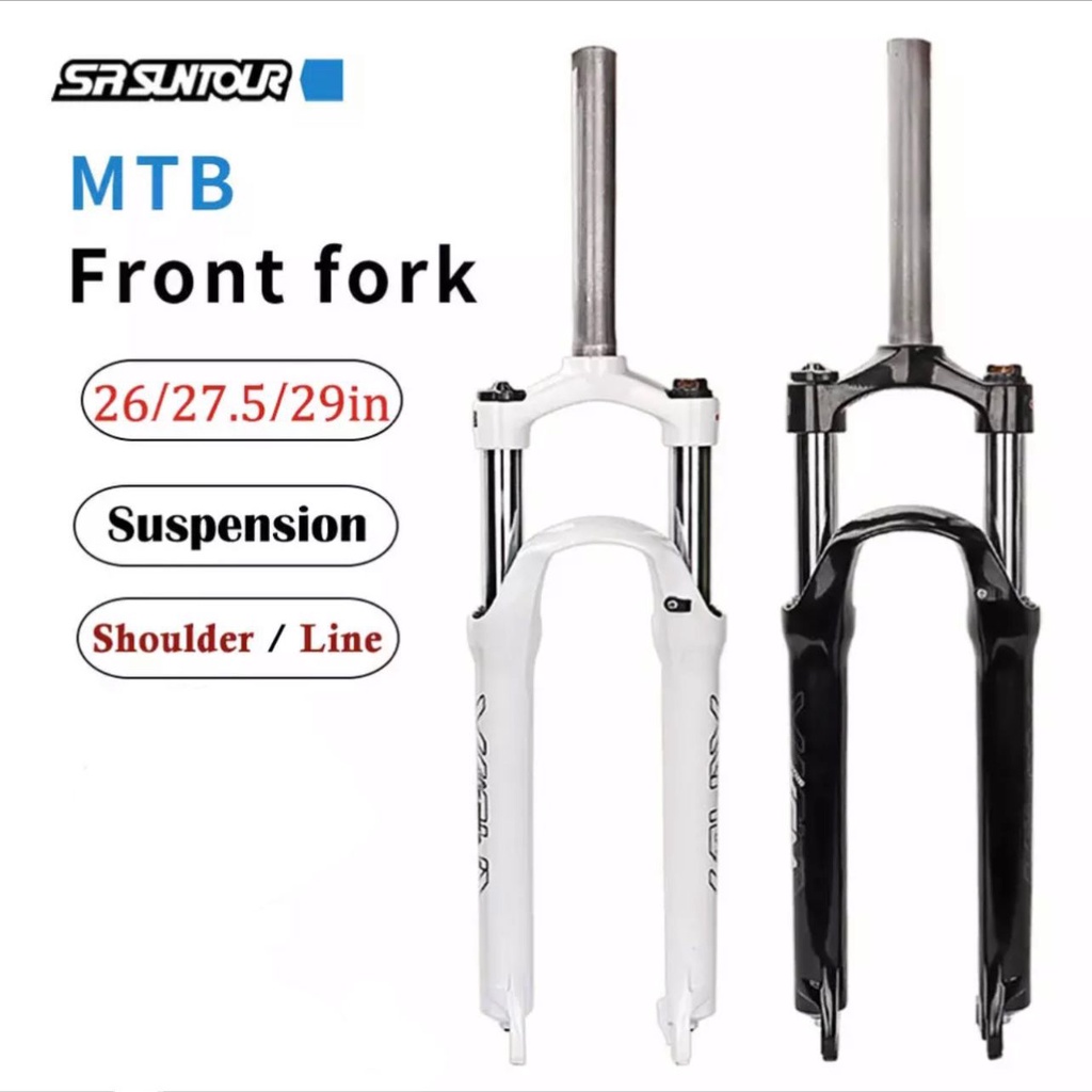 Fork XCM Suspension 29 Suntour XCM inch Lockout Garpu Sepeda MTB 26 27.5 fork sepeda lockout