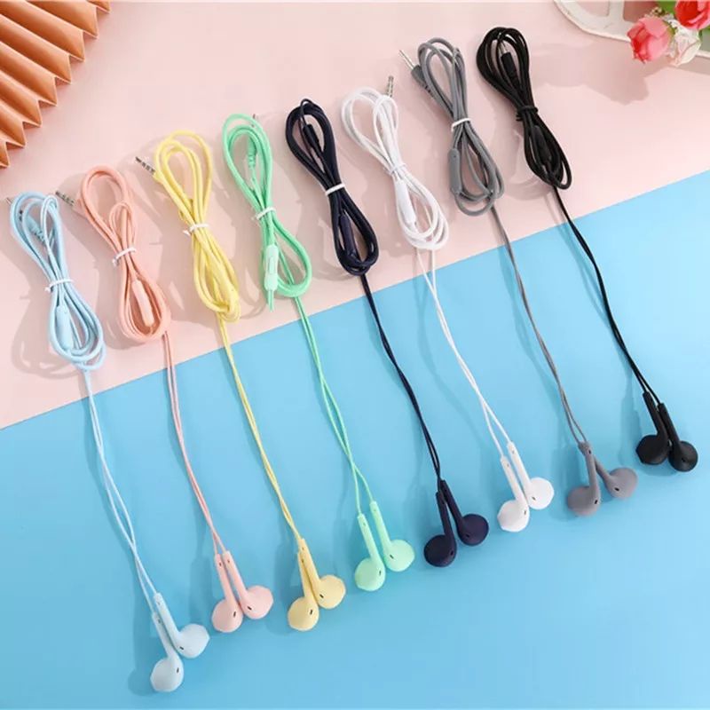 HEADSET MACARON U19 SUPER BASS - HANDSFREE JACK 3.5MM YI TAI MACARON BASS