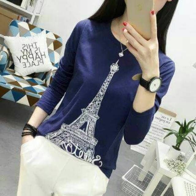 FWG - EIFFEL LONGSLEEVE / BLOUSE / BLOUSE KOREA / ATASAN WANITA