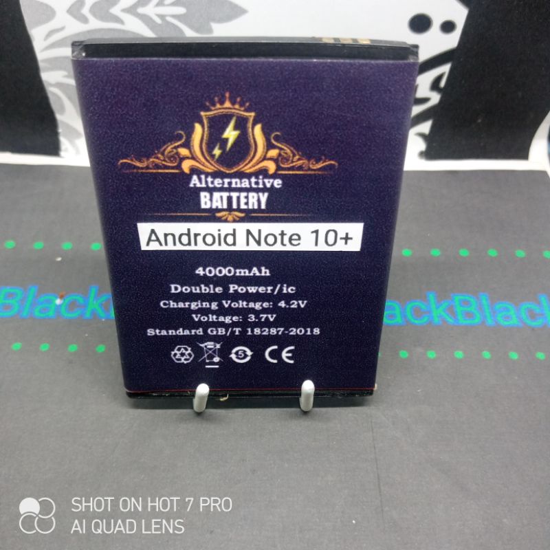 Batrai Android china Note 10+ plus Batre modif konektor pingir Baterai Battery