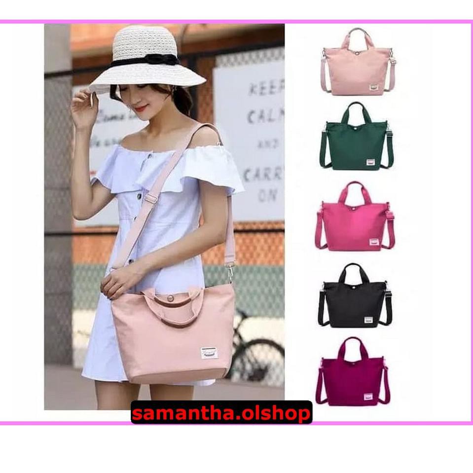 Bagus Dipakai.. Murahnich Tas Wanita Selempang Sling Bag Nylon Import coach selempang  N4X1 Wanita P