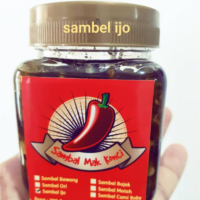 

Sambel Ijo / Sambal ijo Mak Konci Khas Lampung