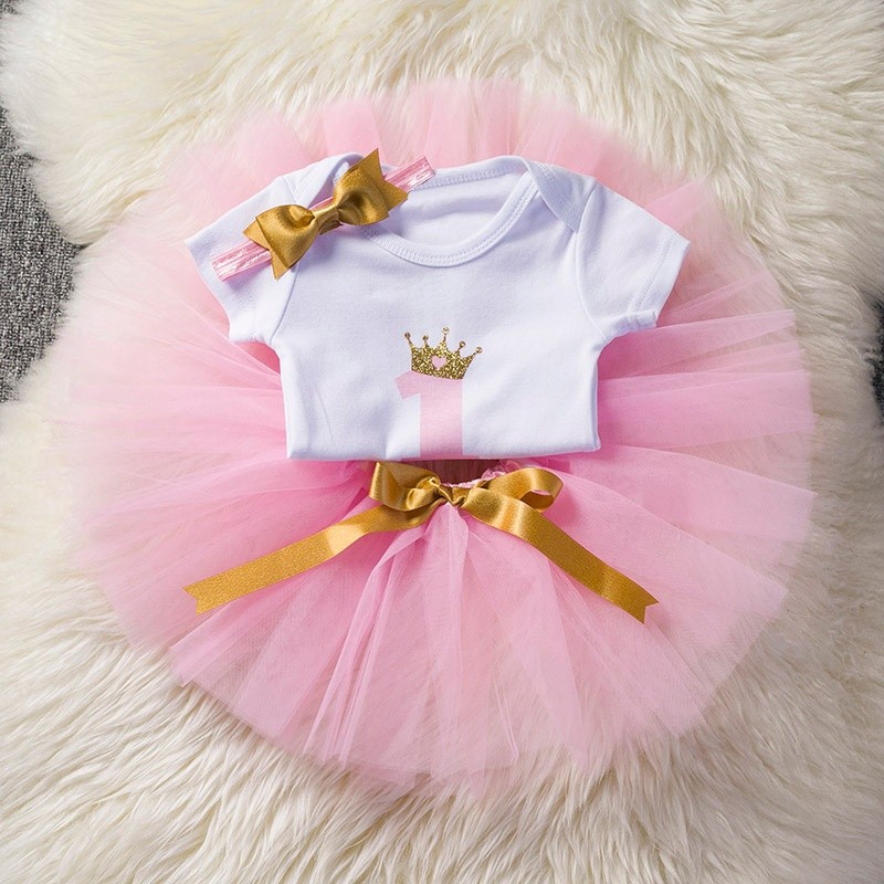baby's 1st birthday outfit girl