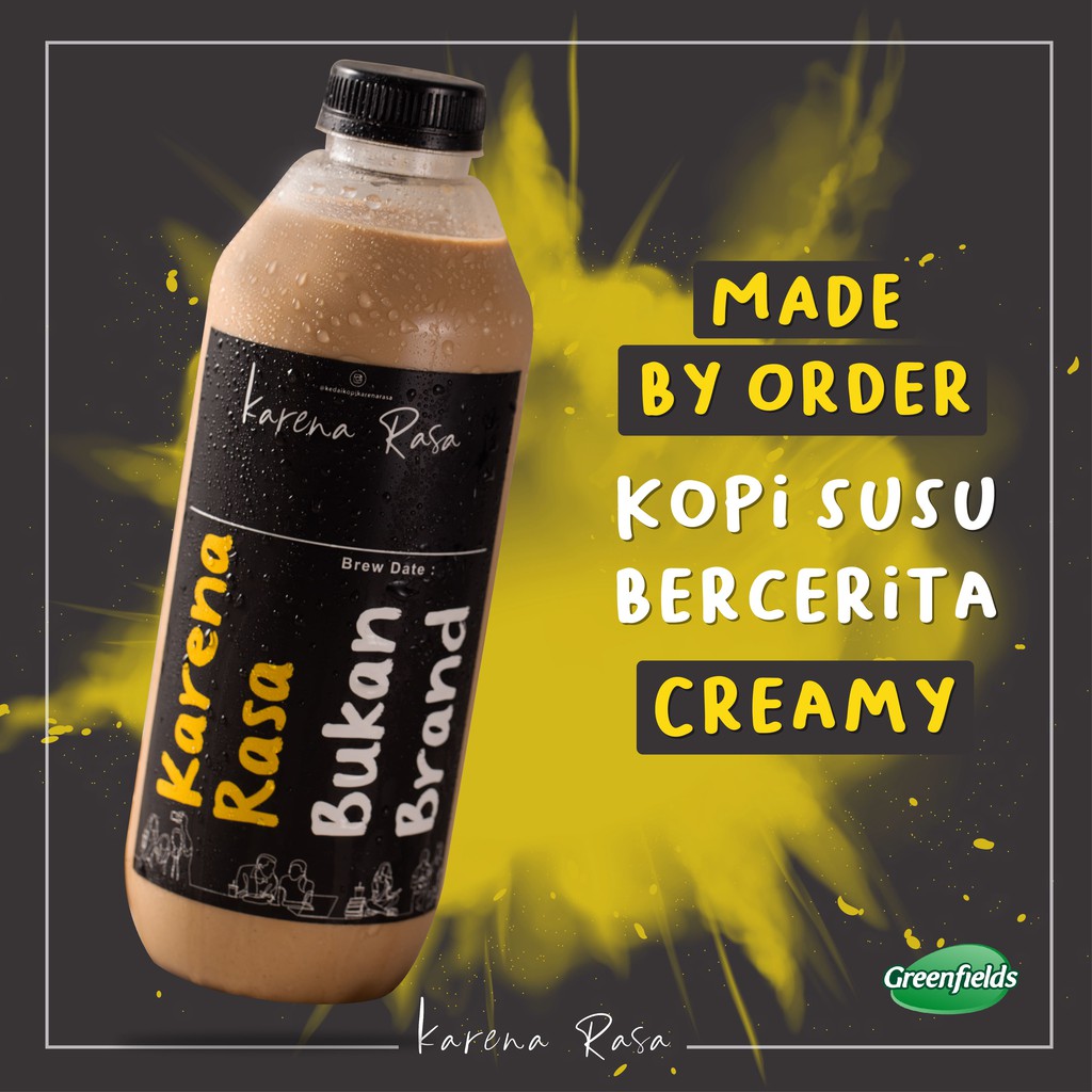 

Kopi Susu Gula Aren Bercerita Creamy 1 Liter | Kopi Susu Literan | Kopi Susu Seliter | Kopi Botolan