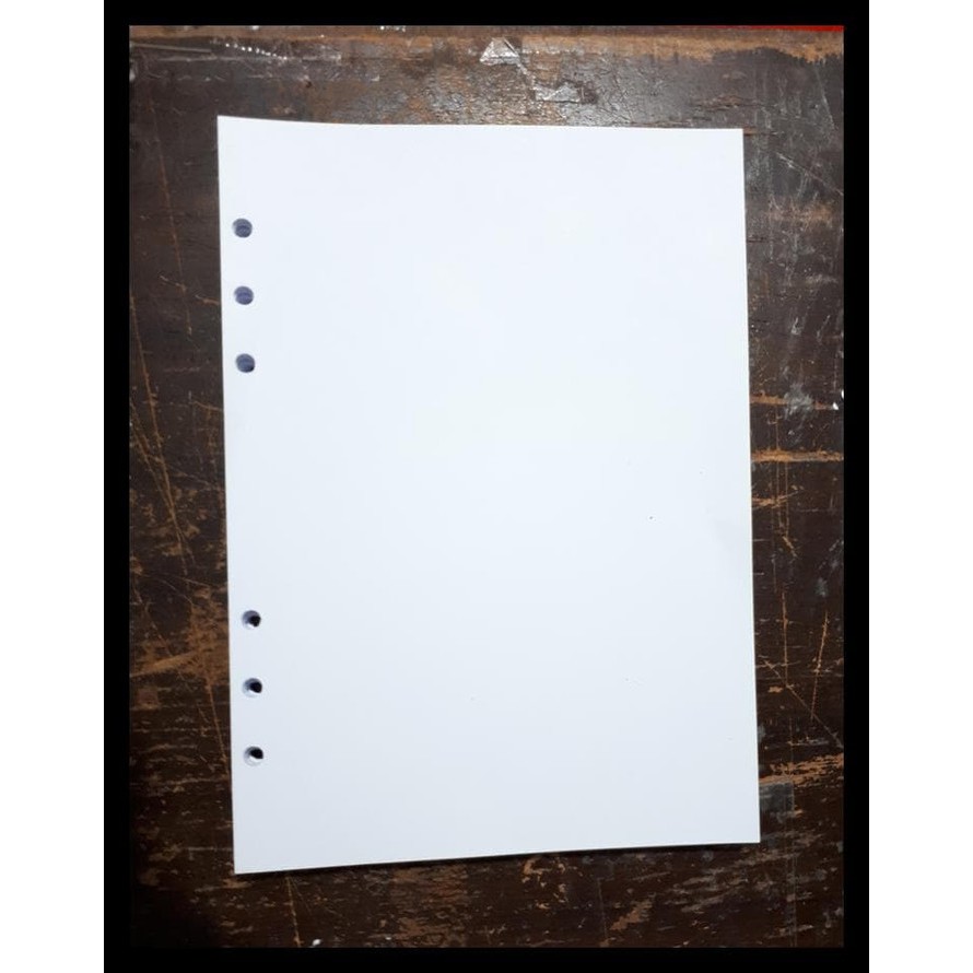

Refill Loose Leaf Binder Lubang 6 ukuran A5 polos