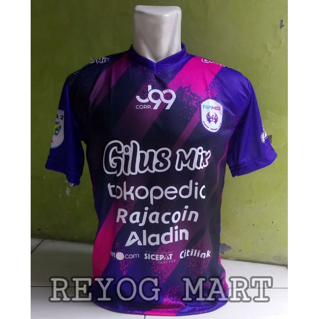 JERSEY RANS CILEGON FC HOME 2021 - 2022 LIGA 2 UNGU PRINTING TERBARU LOKAL
