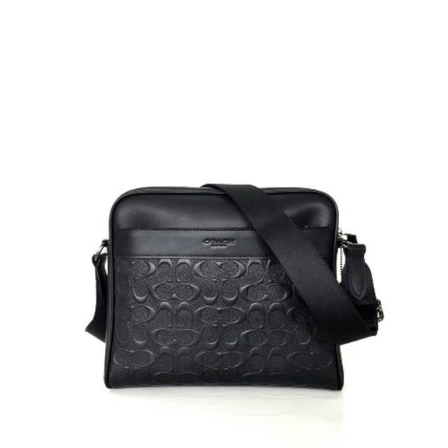 Coach men cowok gift charle shoulder selempang slingbag tas kerja bag tas ori original
