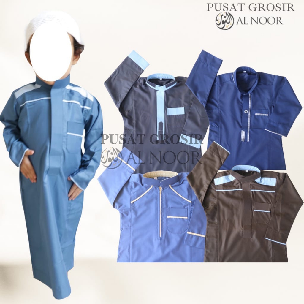 Jubah Saudi | Gamis Pria | Jubah Anak Kombinasi - Pusat Grosir Al Noor