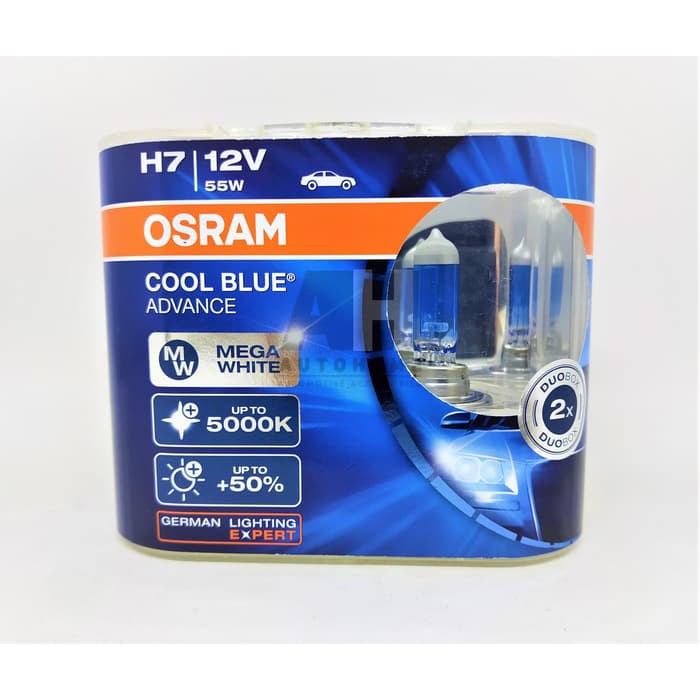  Lampu  Mobil  Osram  H7 Cool Blue Advance CBA 55W Lampu  