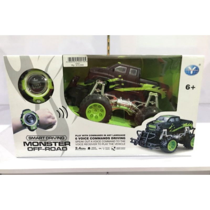 Mainan Mobil jeep remot control dengan kendali jam tangan sensor gerak charger brc21