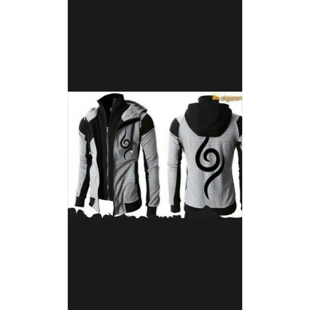 Jaket Anime Anbu Double Zipper Kakasi Naruto Cosplay