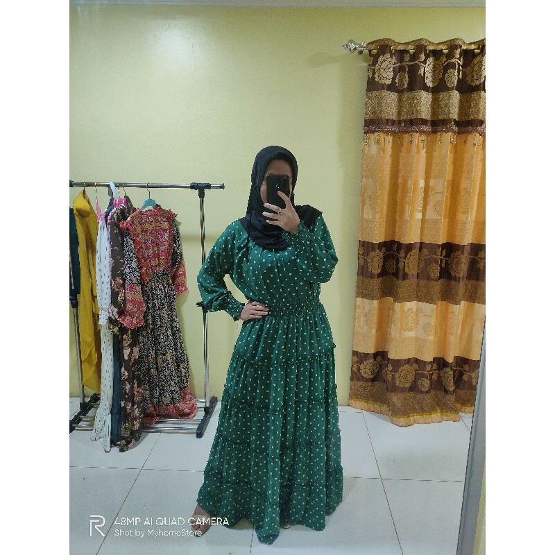 gamis Ceruty polkadot