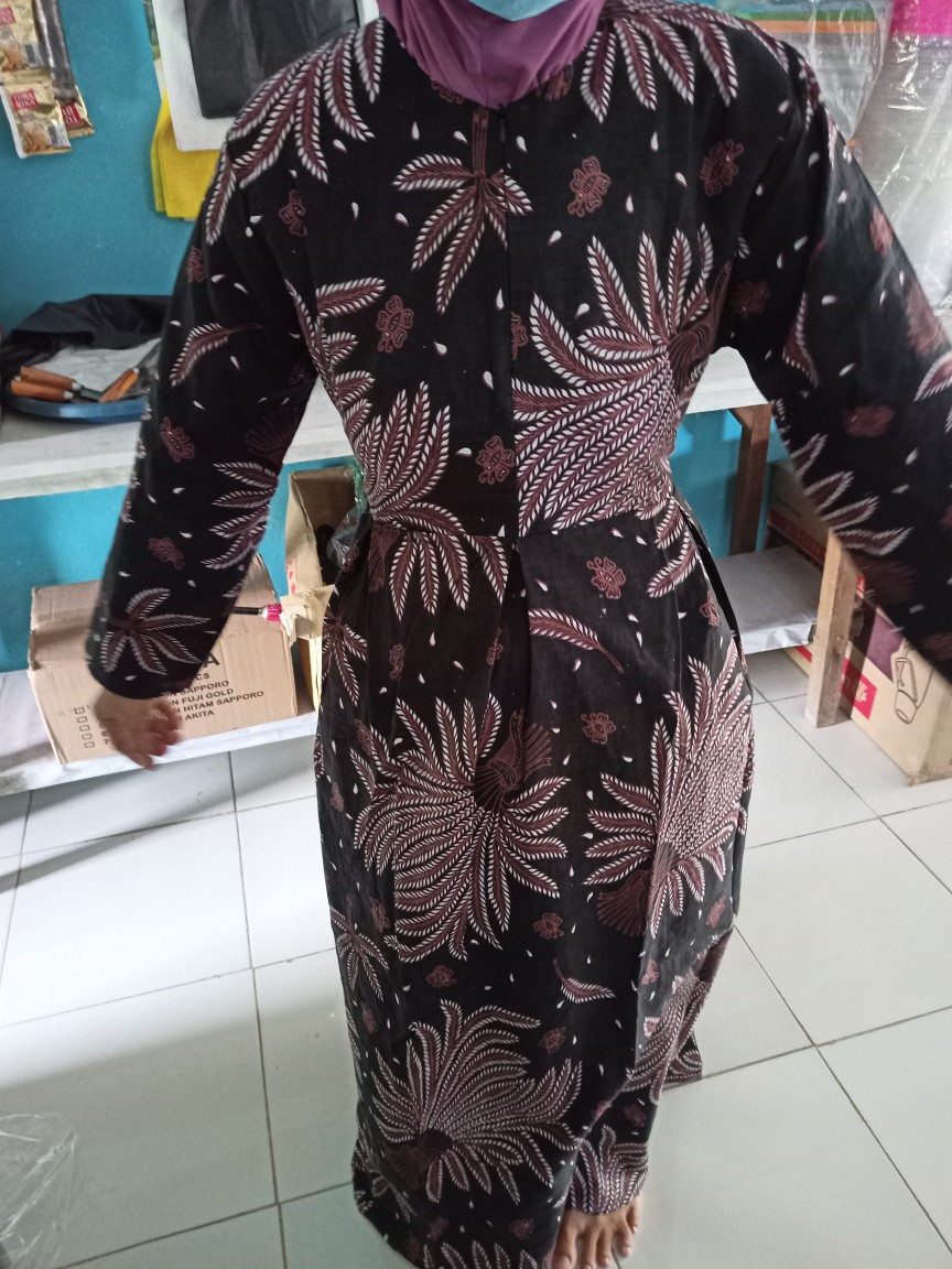 Gamis Batik Jumbo Ld 120 - Gamis Batik Modern