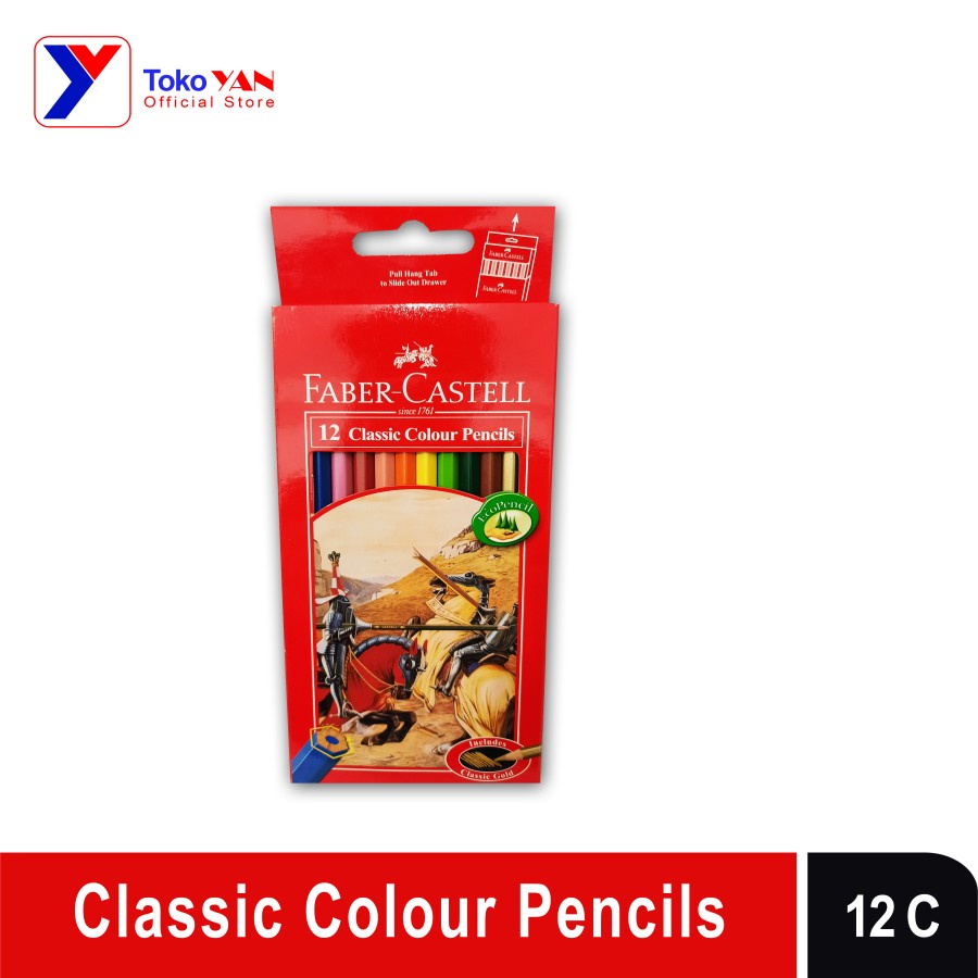 

Classic Colour Pencils Pensil Warna Faber-Castell 115852 12L 12 Warna