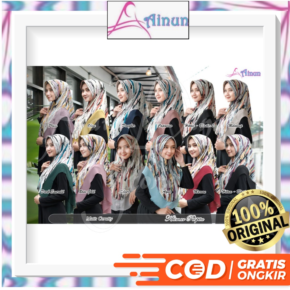 [Baru] Ainun Hijab Khimar Ainun Puspita Ready