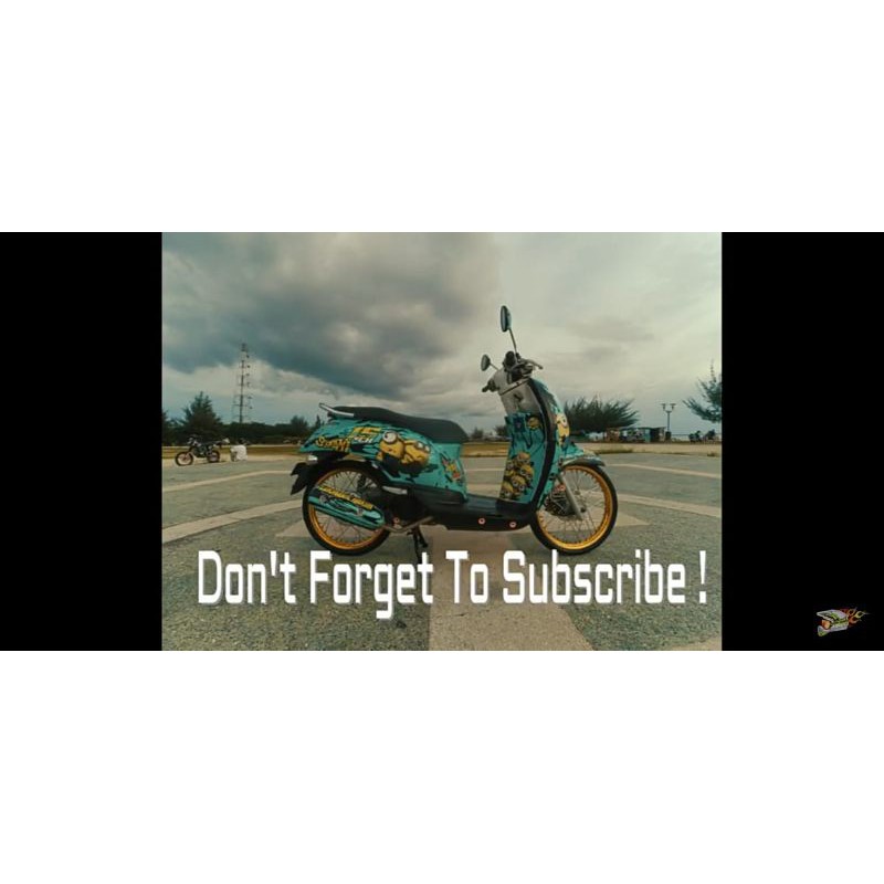 Decal Sticker Scoopy minion - Sticker Full body Scoopy - Sticker Variasi Scoopy