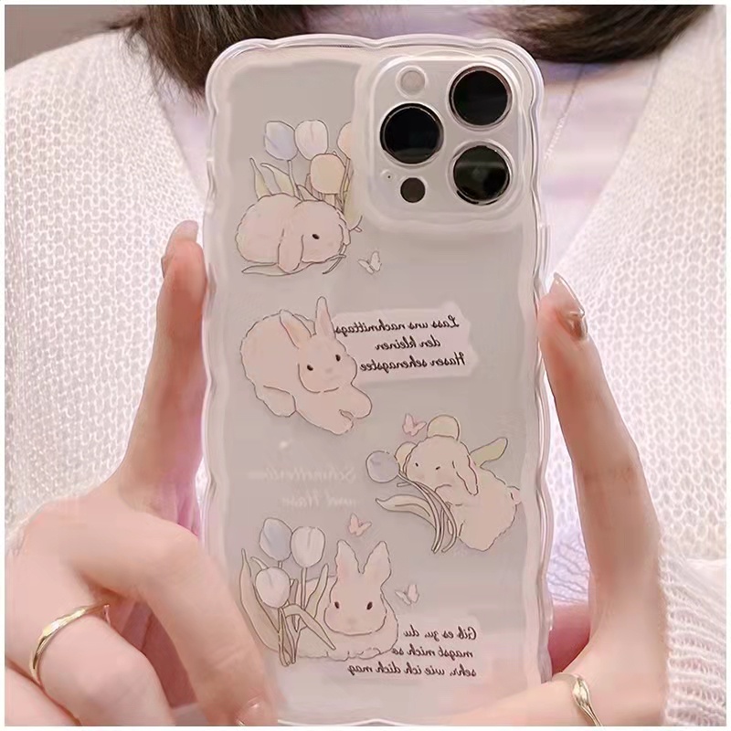 Soft Case Tpu Transparan Motif Kartun Lucu 13 13pro 13prm Untuk iPhone 11 7Plus 8Plus Xr XS 13 12pro Max