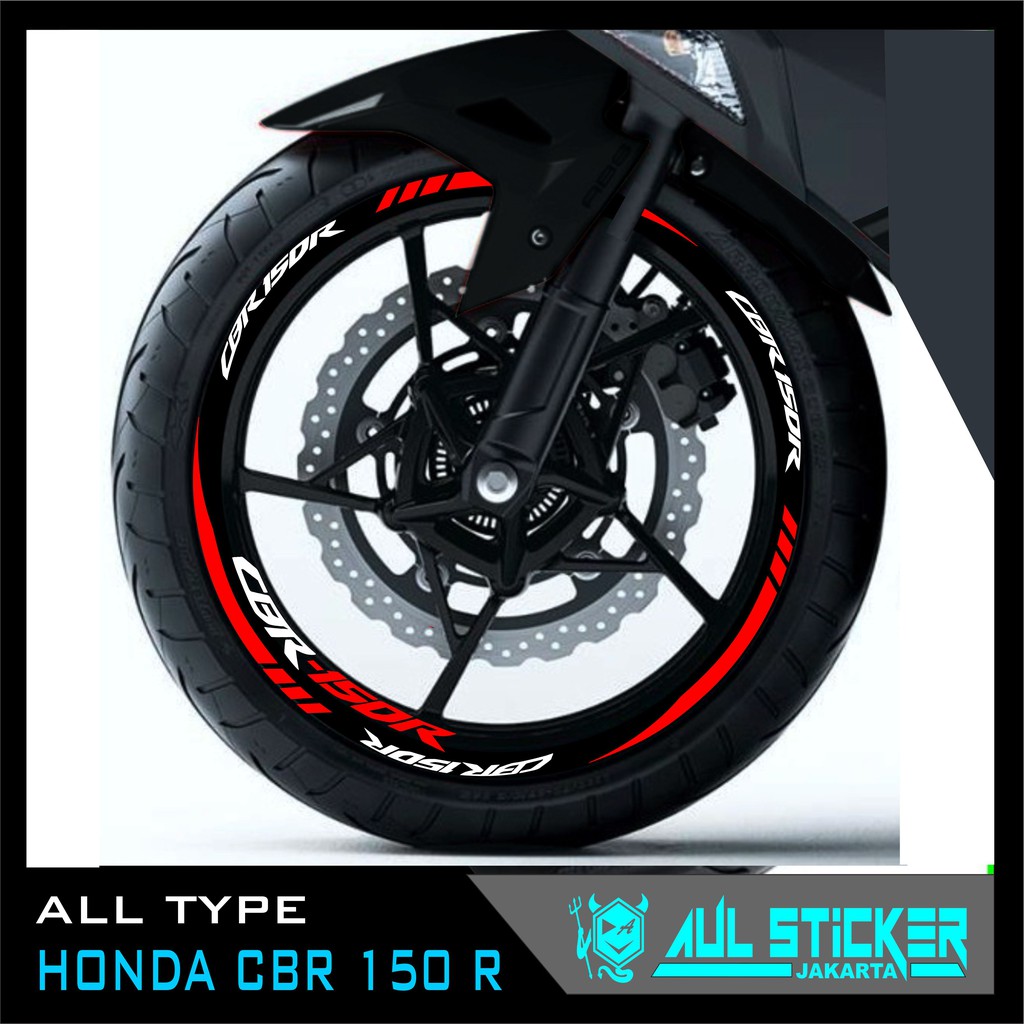 Sticker velg HONDA CBR 150R SET DEPAN BELAKANG