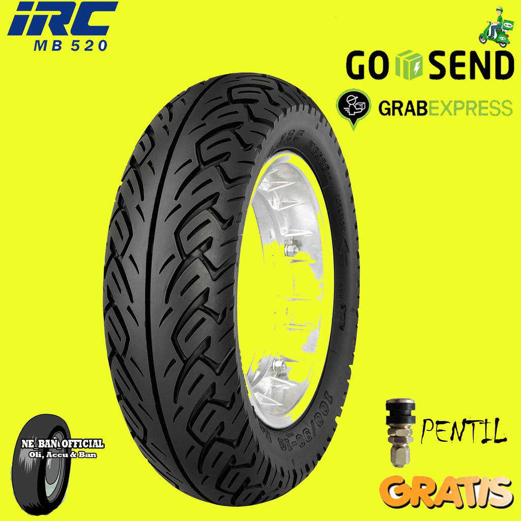 BAN MOTOR IRC MB520 120/80 RING 10 TUBELESS