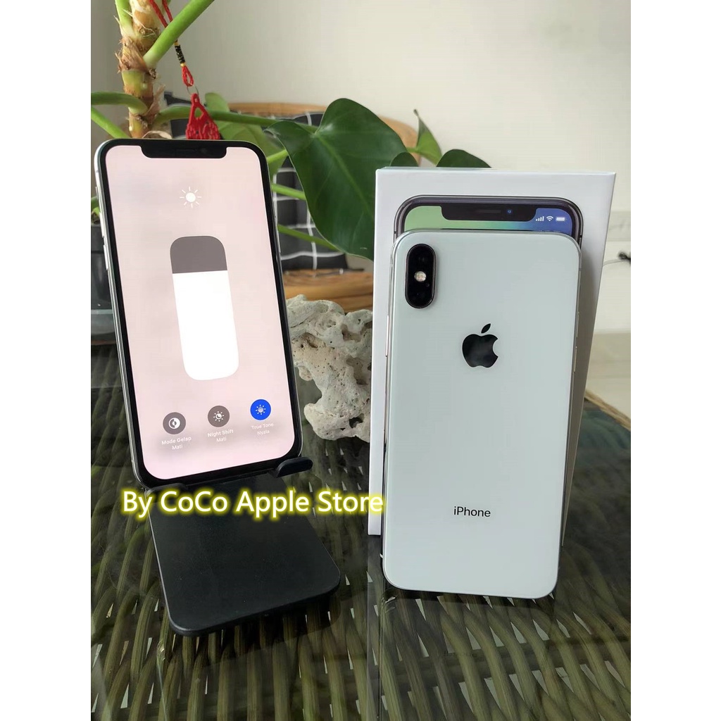 iPhoneX 256GB All Sim Silent Fullset Original Second Mulus100% Like New 3utools All Green (Garansi 1 Tahun)