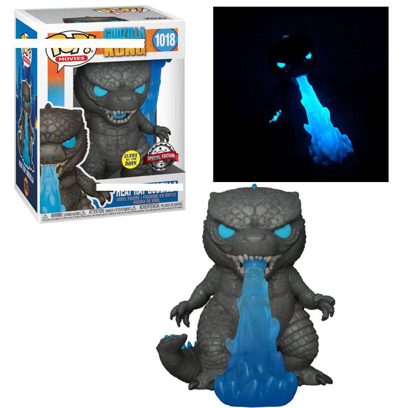 10cm Heat Ray Godzilla VS Kong Funko Pop Vinyl Action Figure Pendant Keychain Kid Toy