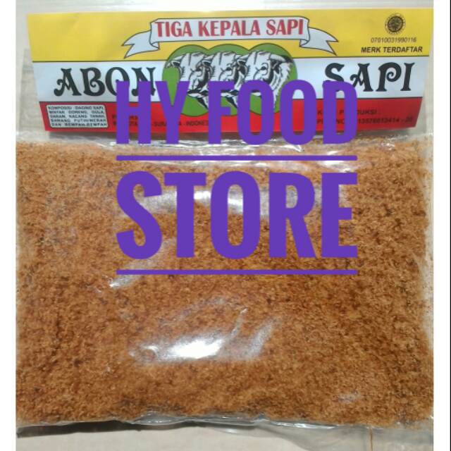

Abon Sapi Murah Merk Tiga Kepala sapi
